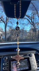 Capricorn Celestial Saturn Car Charm